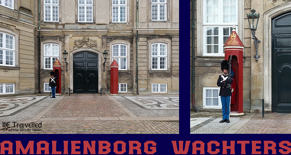 Kopenhagen - de wachters van het Amalienborg