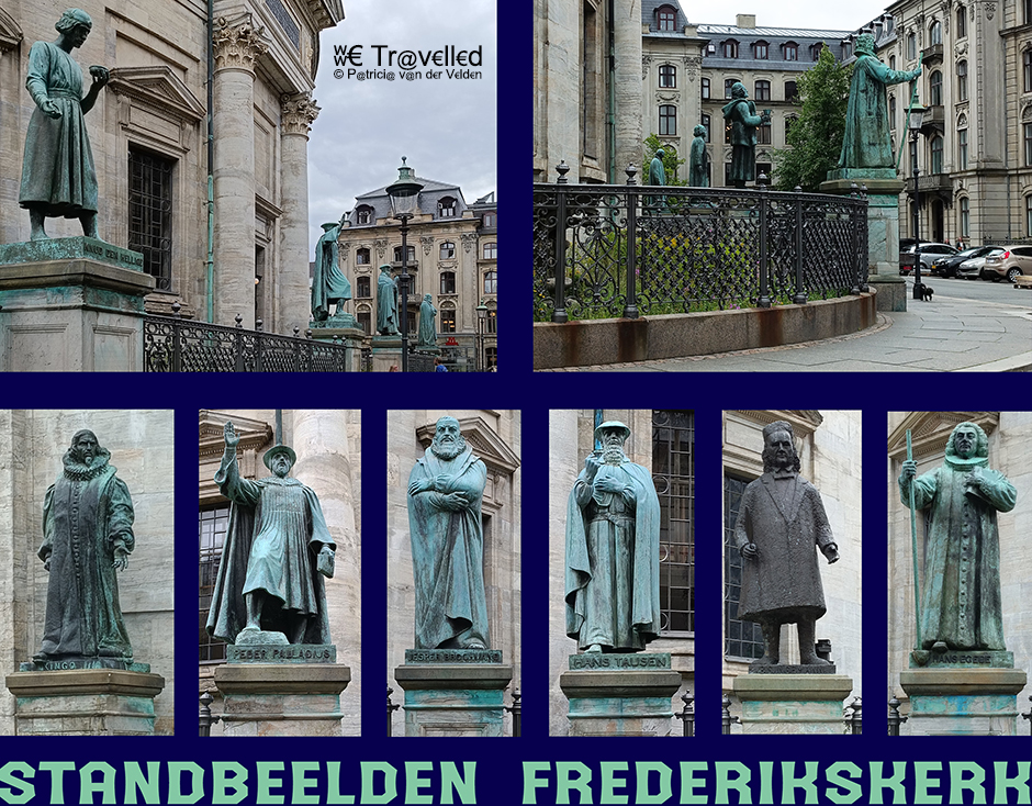Kopenhagen - Frederikskerk standbeelden