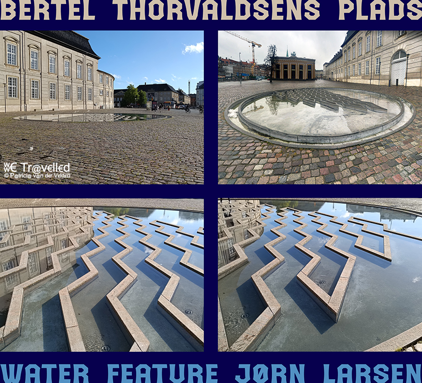 Kopenhagen - Bertel Thorvaldsens Plads + Fontein Water Feature van Jørn Larsen