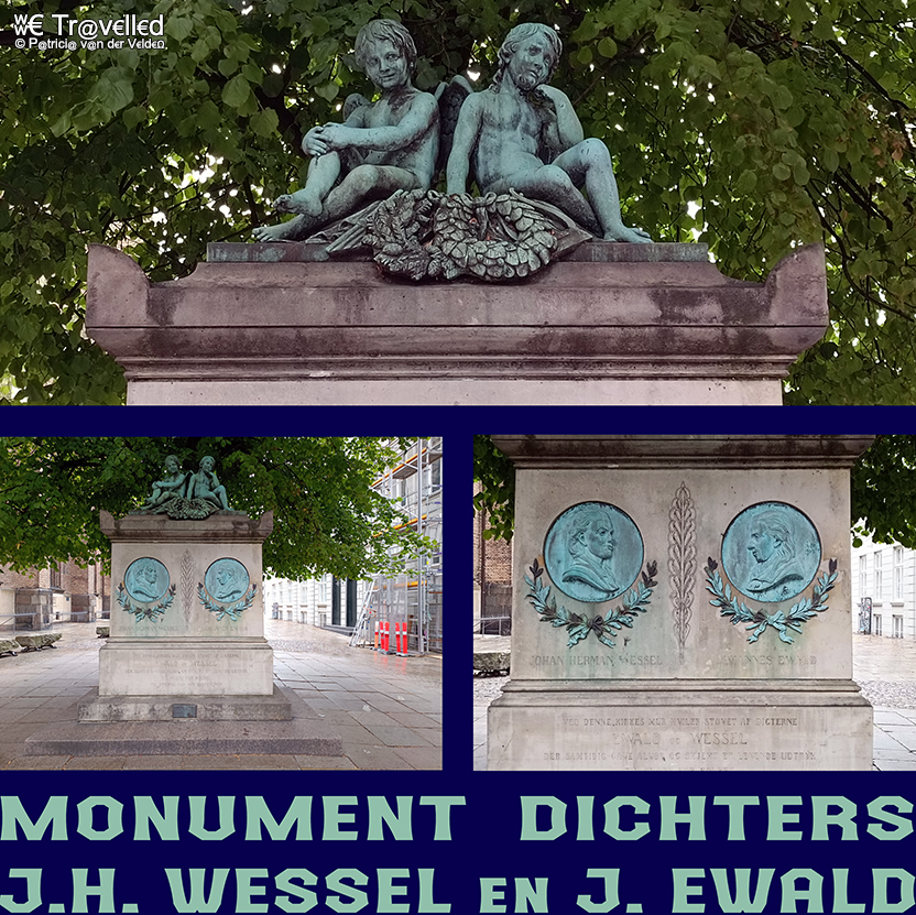 Kopenhagen - Monument Dichters JH Wessel en J Ewald by Otto Evens
