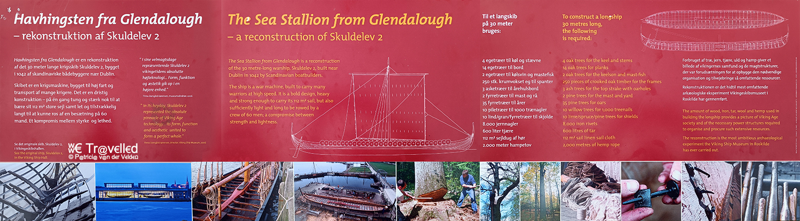 Roskilde - Vikingmuseum - Informatiebord Reconstructie Longship Skuldelev 2