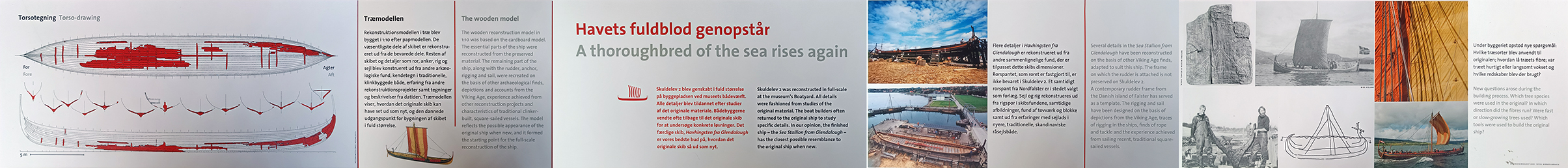 Roskilde - Vikingmuseum - Informatiebord Skuldelev 2 Oorlogsschip [Longship]
