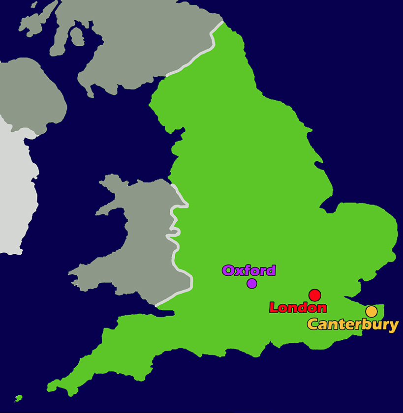 Kaart Groot Britannië