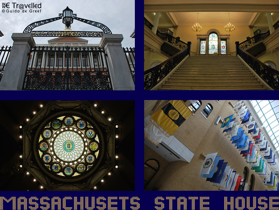 Het Massachusetts State House Hall of Flags in Boston