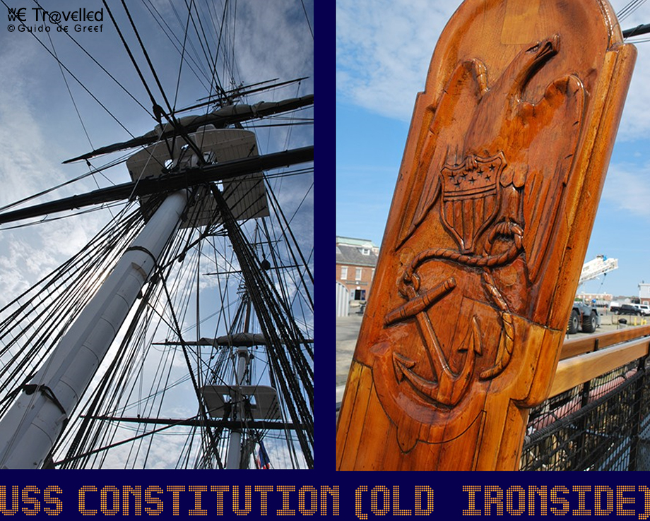 De USS Constitution (Old Ironside) in Boston