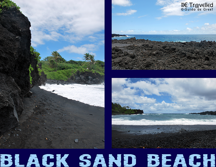 Black Sand Beach op het eiland Maui, Hawaï