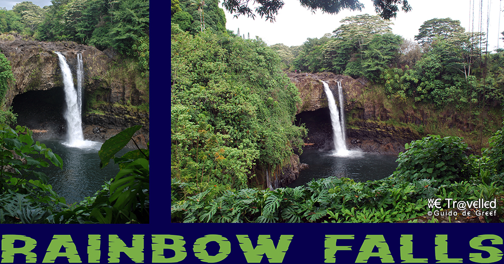 Rainbow Falls op the Big Island, Hawaï