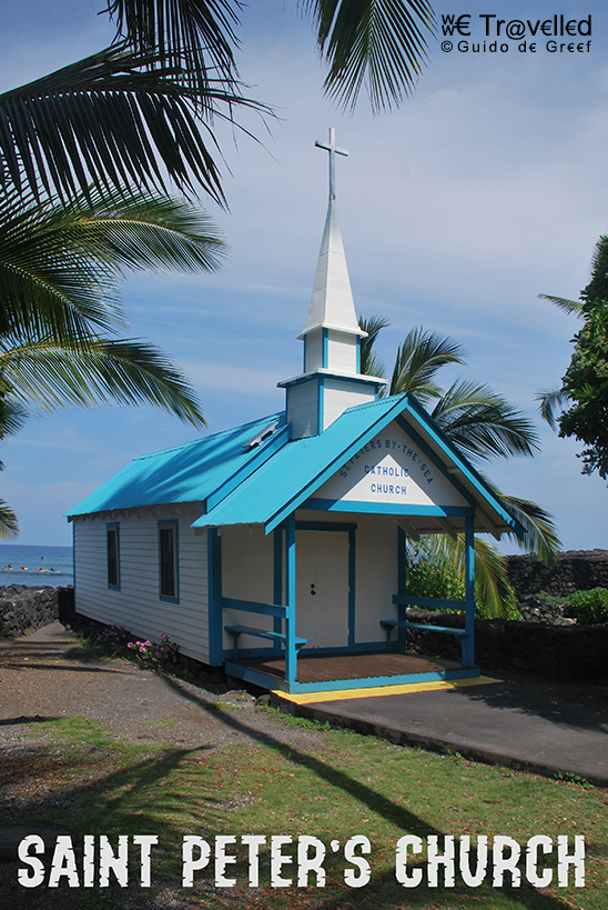Kailua Kona Saint Peters Church op the Big Island, Hawaï