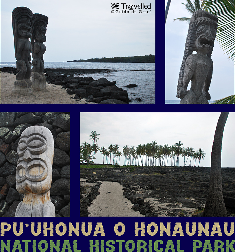 Pu'uhonua O Honaunau National Historical Park op the Big Island, Hawaï