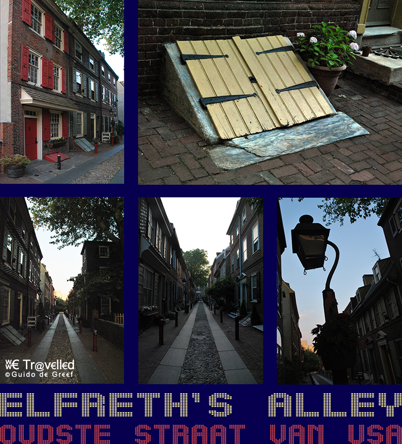 Elfreth's Alley, the Oldest Street in the USA in Philadelphia