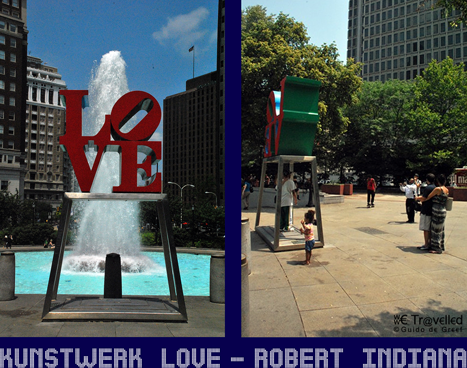 Kunstwerk Love van Robert Indiana in Philadelphia