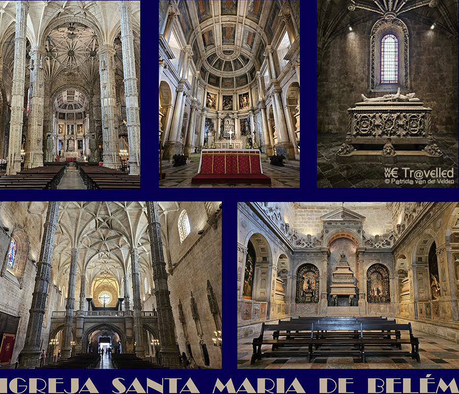 De binnenkant van de Igreja Santa Maria de Belém in Lissabon
