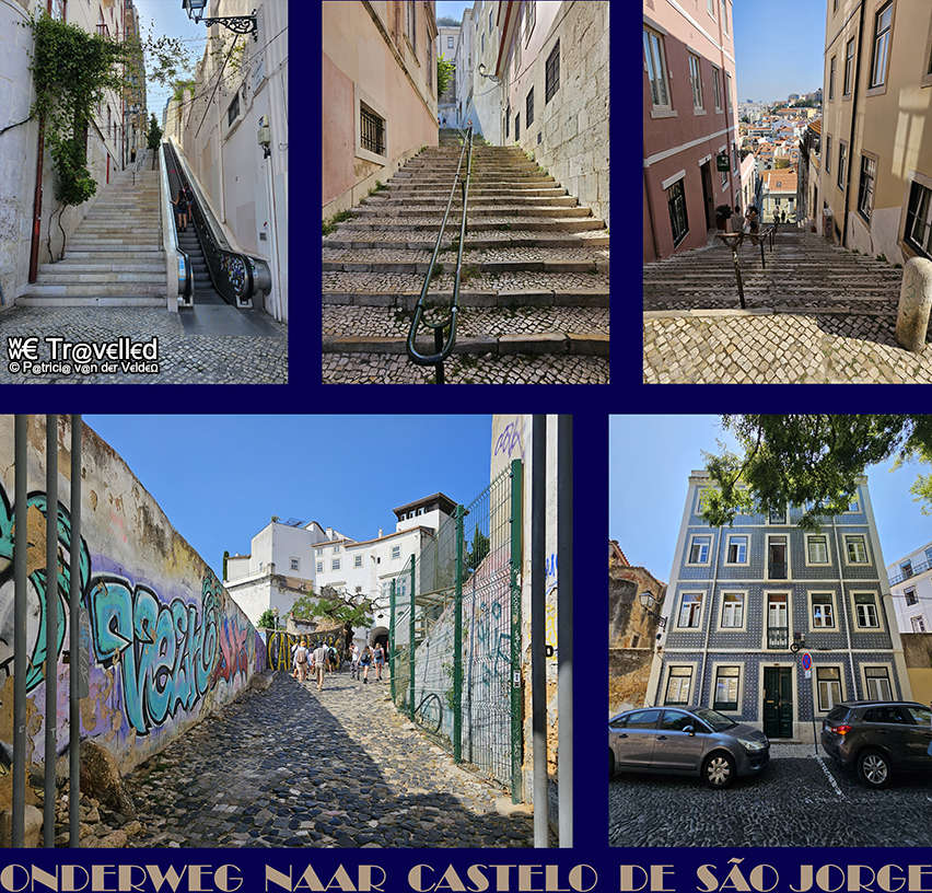 Onderweg naar Castelo de São Jorge in Lissabon