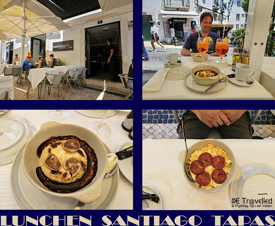 Lunchen bij Santiago Tapas in Lissabon