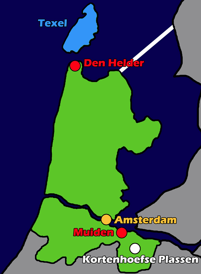 Kaart Noord-Holland