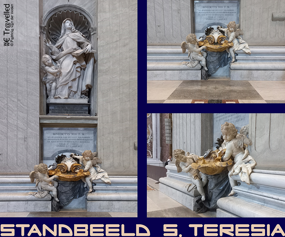 Vaticaanstad - St. Pieterbasiliek Het Standbeeld van S Teresia