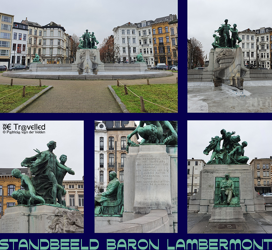 Antwerpen - Standbeeld Baron Lambermont