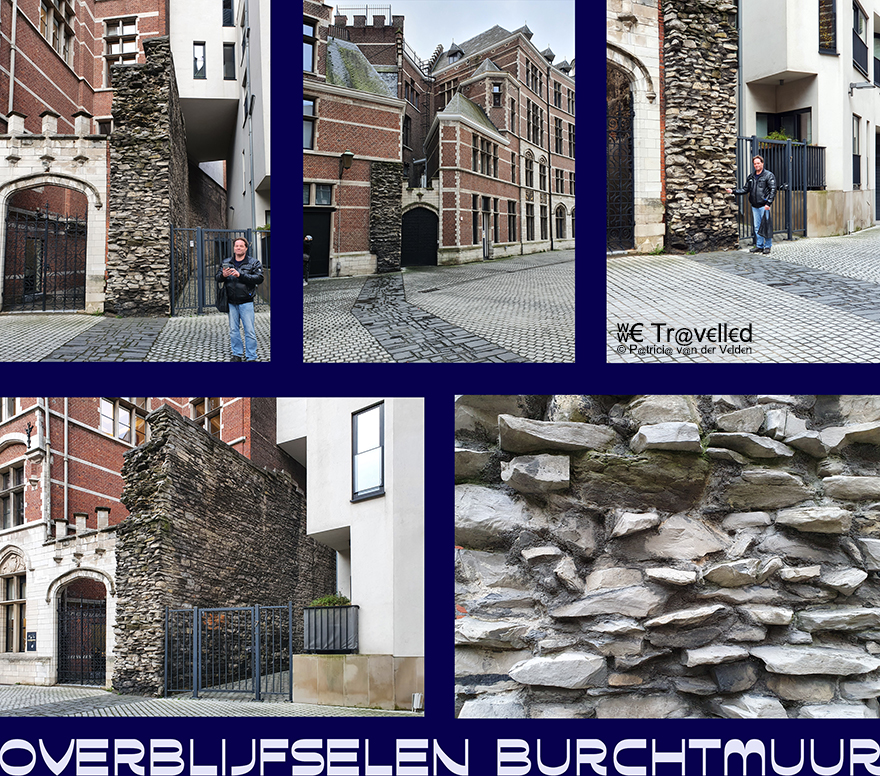 Antwerpen - Overblijfselen Burchtmuur